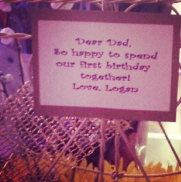 Logan’s First Bday Gift To Daddy