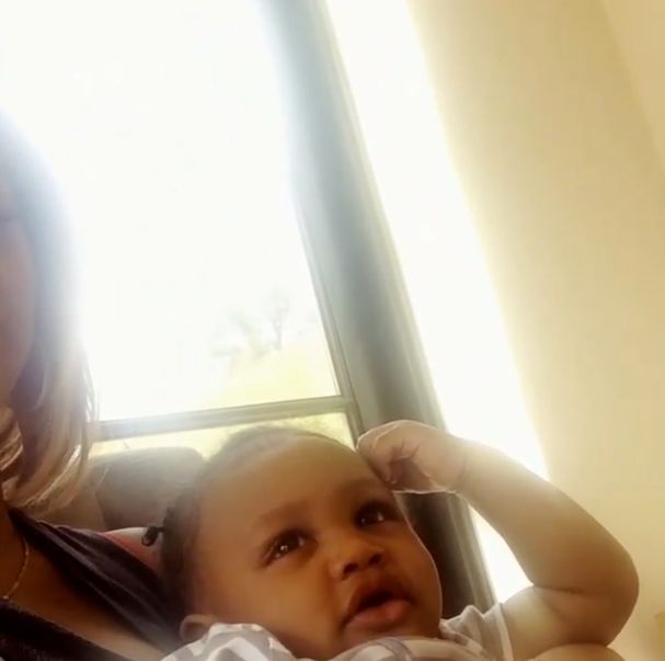 Baby Logan Chills With Mommy