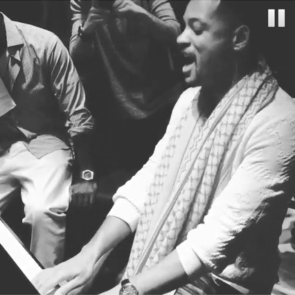 Will Smith Tickles The Ivories