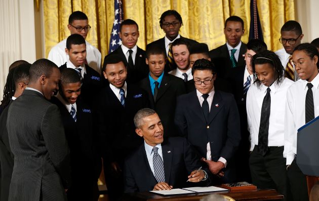 President Obama Speaks On The My Brother's Keeper Initiative At The White House