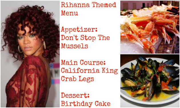 rihanna menu