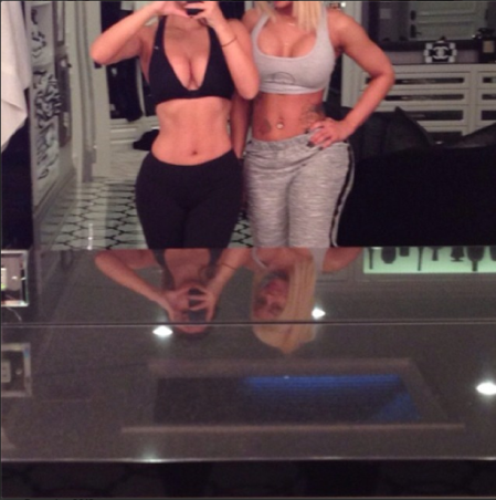 Kimmy Kakes With Her BFF Blac Chyna