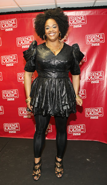 Jill Scott arrives at the 2010 Essence Music Festival
