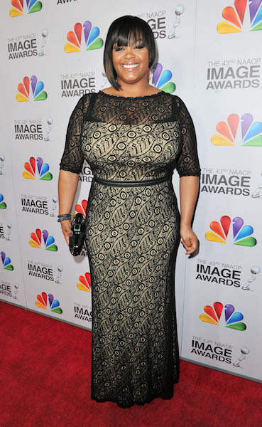 Jill Scott arrives at the 43rd NAACP Image Awards