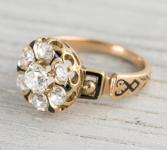 Gold Antique Victorian Engagement Ring