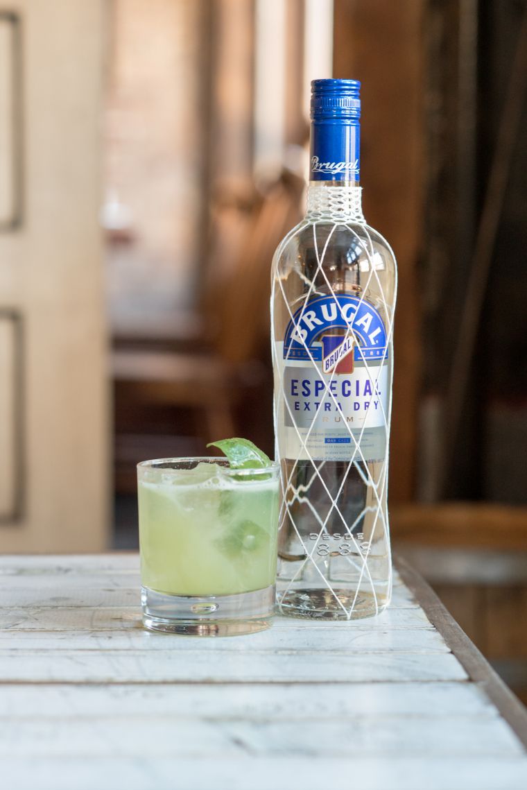 Basil Daiquiri On The Rocks