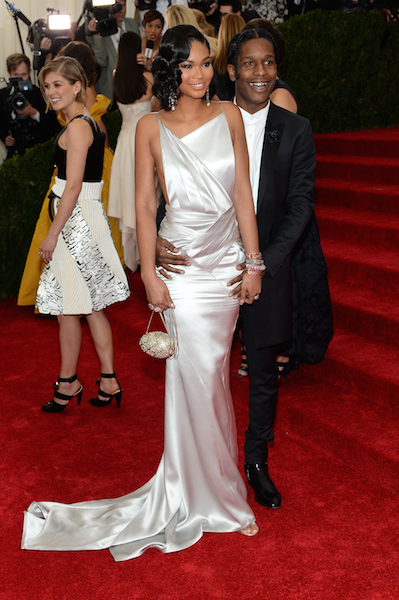 Chanel Iman and ASAP Rocky in Topshop/Topman
