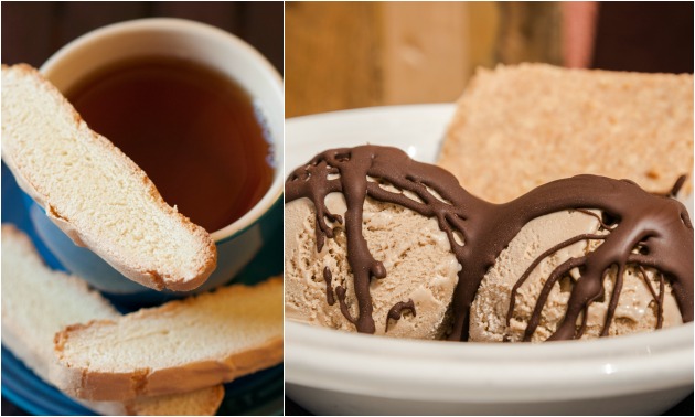 Ice Cream In My Coffee With Biscotti