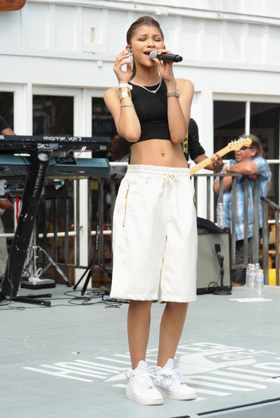 Zendaya performs at the Hollister House Summer Concert Series