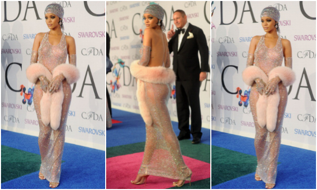 RiRi Embraces The Nude Look At The CFDAs