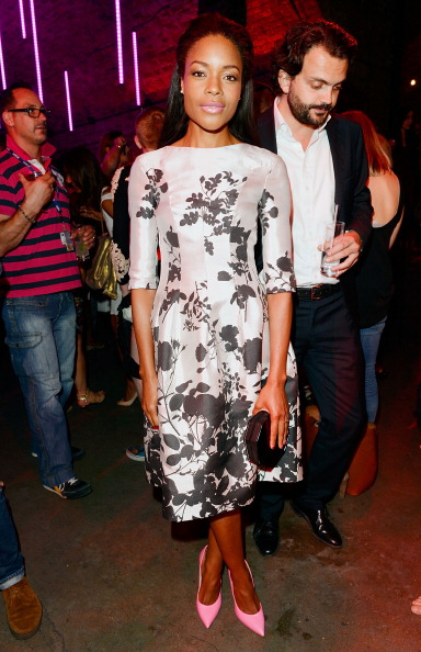 Naomie Harris attends the launch party to celebrate Virgin Atlantic’s new Vivienne Westwood uniform collection