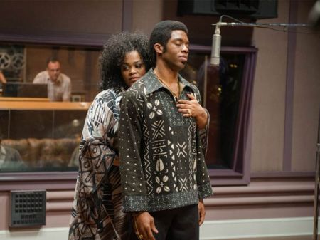 Chadwick Boseman & Jill Scott In “Get On Up”