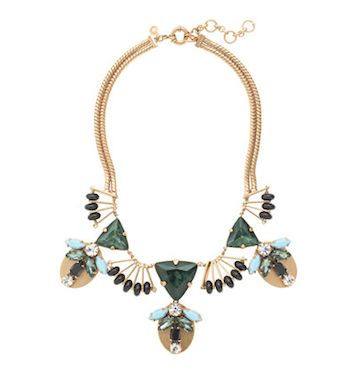Fanned Jewel Statement Necklace