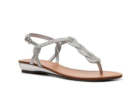 Braided Flat Wedge Sandals