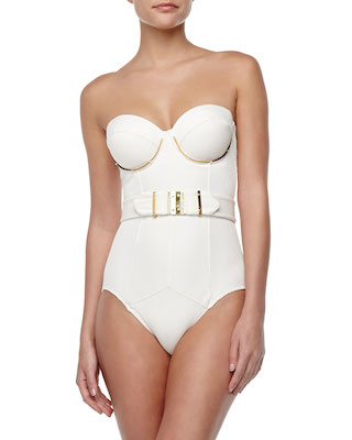 Belted One Piece Swimsuit