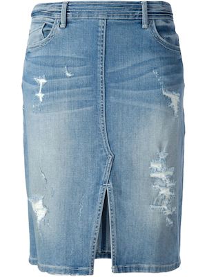 Denim Pencil Skirt