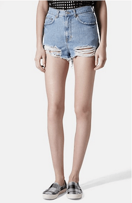 Ripped Denim Hotpants