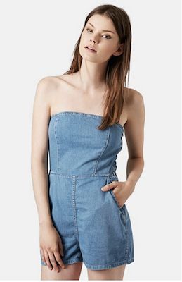 Strapless Romper
