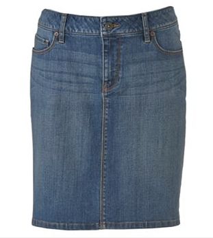 Denim Pencil Skirt