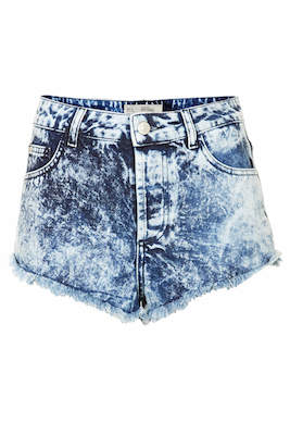 Acid Wash Denim Hotpants