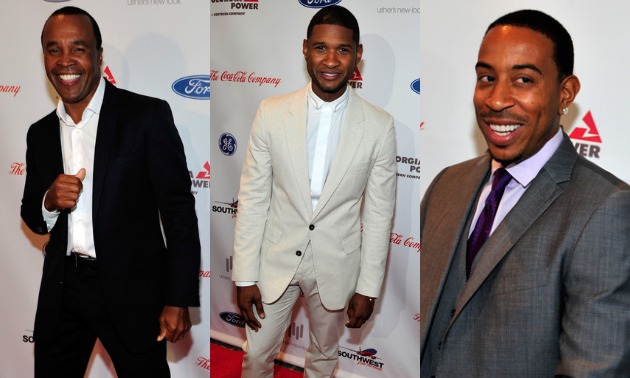 Usher Celebrates A Big Night!