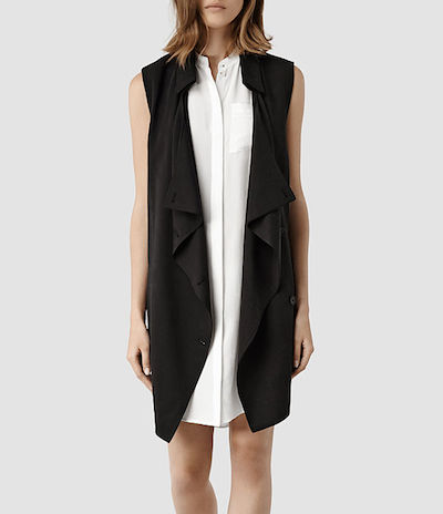 Sleeveless Trench Coat