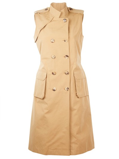 Coated Sleeveless Trench