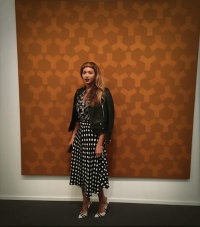 When you mix prints, stay in the same color family.