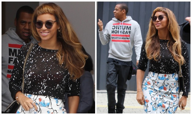 beyonce short bangs
