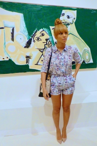 Dress up a casual outfit with pumps.