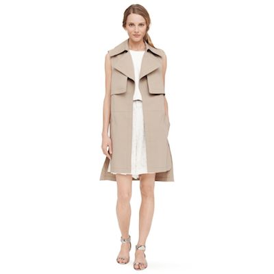 Sleeveless Trench Coat