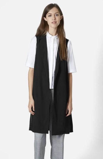 Sleeveless Side Split Coat