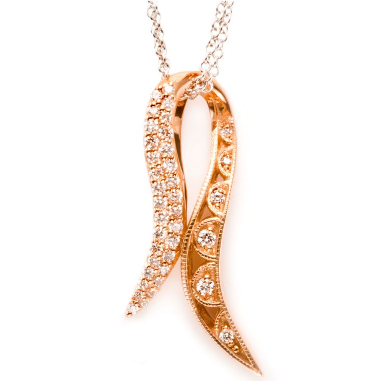 Tacori Breast Cancer Awareness Pendant, $2,880