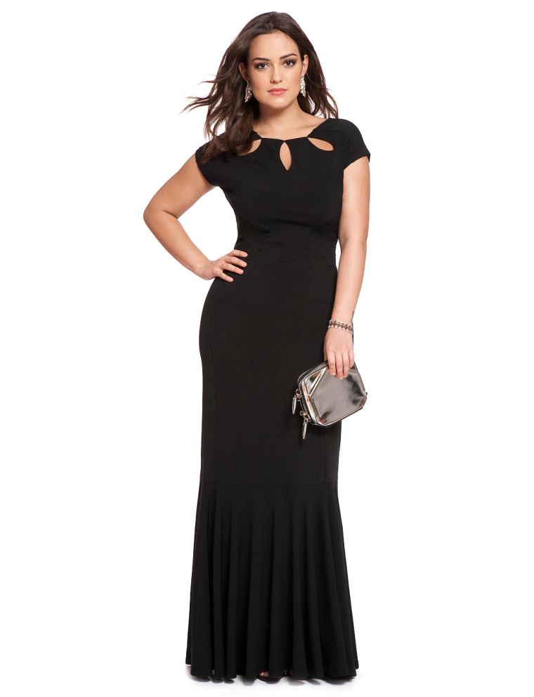 Eloquii Studio Petal Neckline Gown