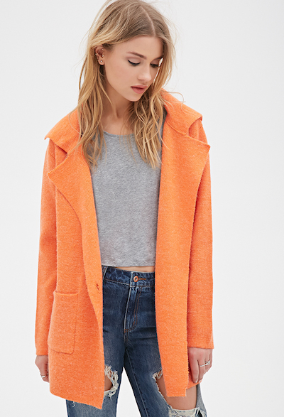 Orange Collared Coat