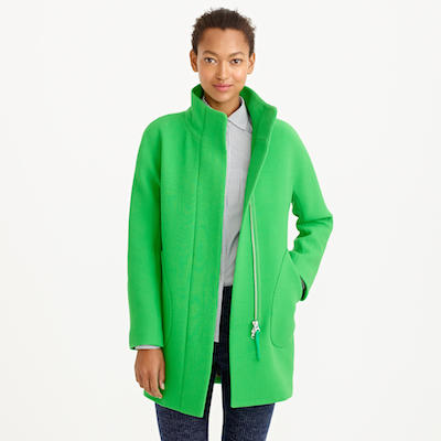 Green Cocoon Coat
