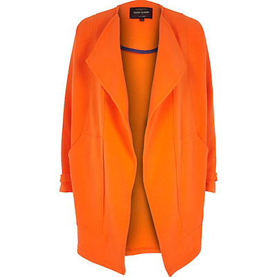 Orange Waterfall Coat