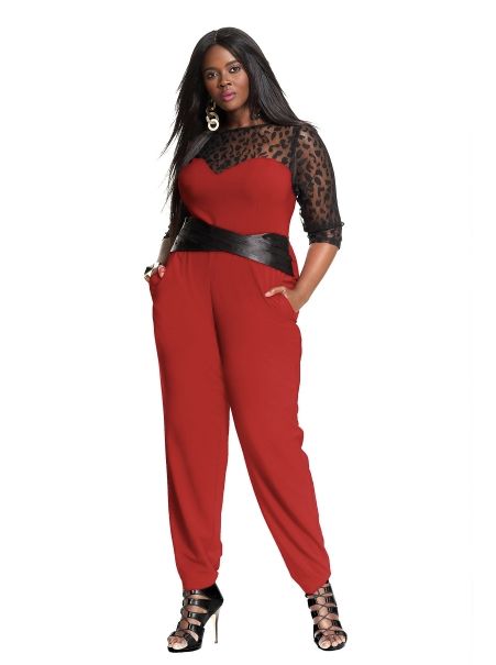 Monif C’s “RICKI” TUXEDO JUMPSUIT -WINE