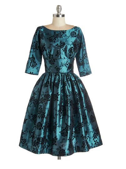 Modcloth Posh at the Party Dress in Teal