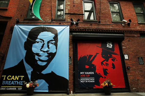Memorial In Brooklyn For Recent Victims Of Police Violence, Eric Garner And Michael Brown