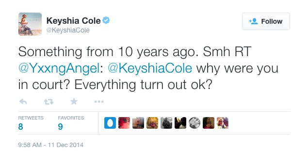 Keyshia Cole Goes To Jail Twitter Screenshot-1