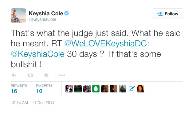 Keyshia Cole Goes To Jail Twitter Screenshot-3