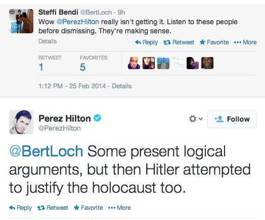 Perez Hilton Refers To Some Black Female Twitters Users to Hitler