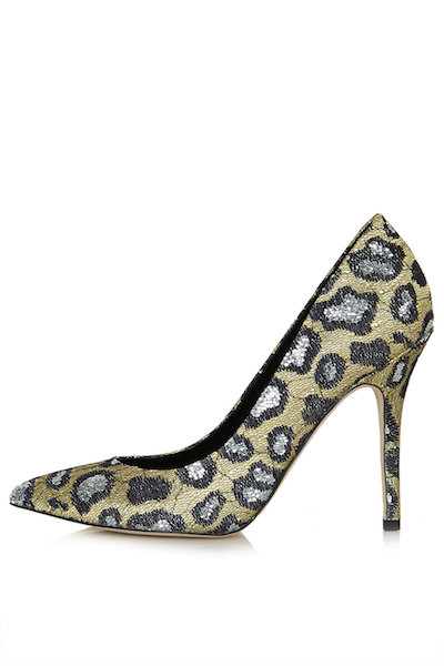 Leopard Glitter Pumps