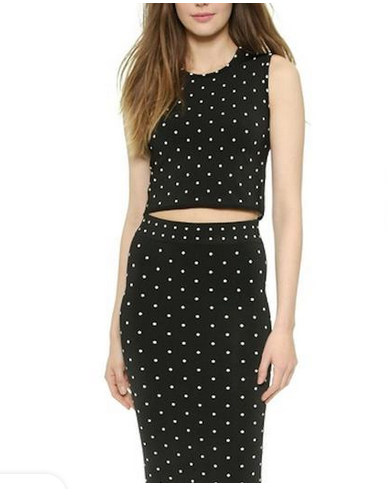 Dotted Crop Top