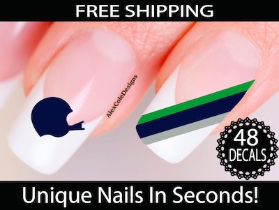 Seahawks Nail Stickers
