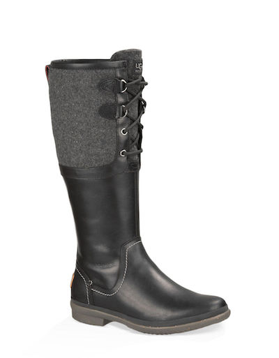 Leather and Wool Blend Boots