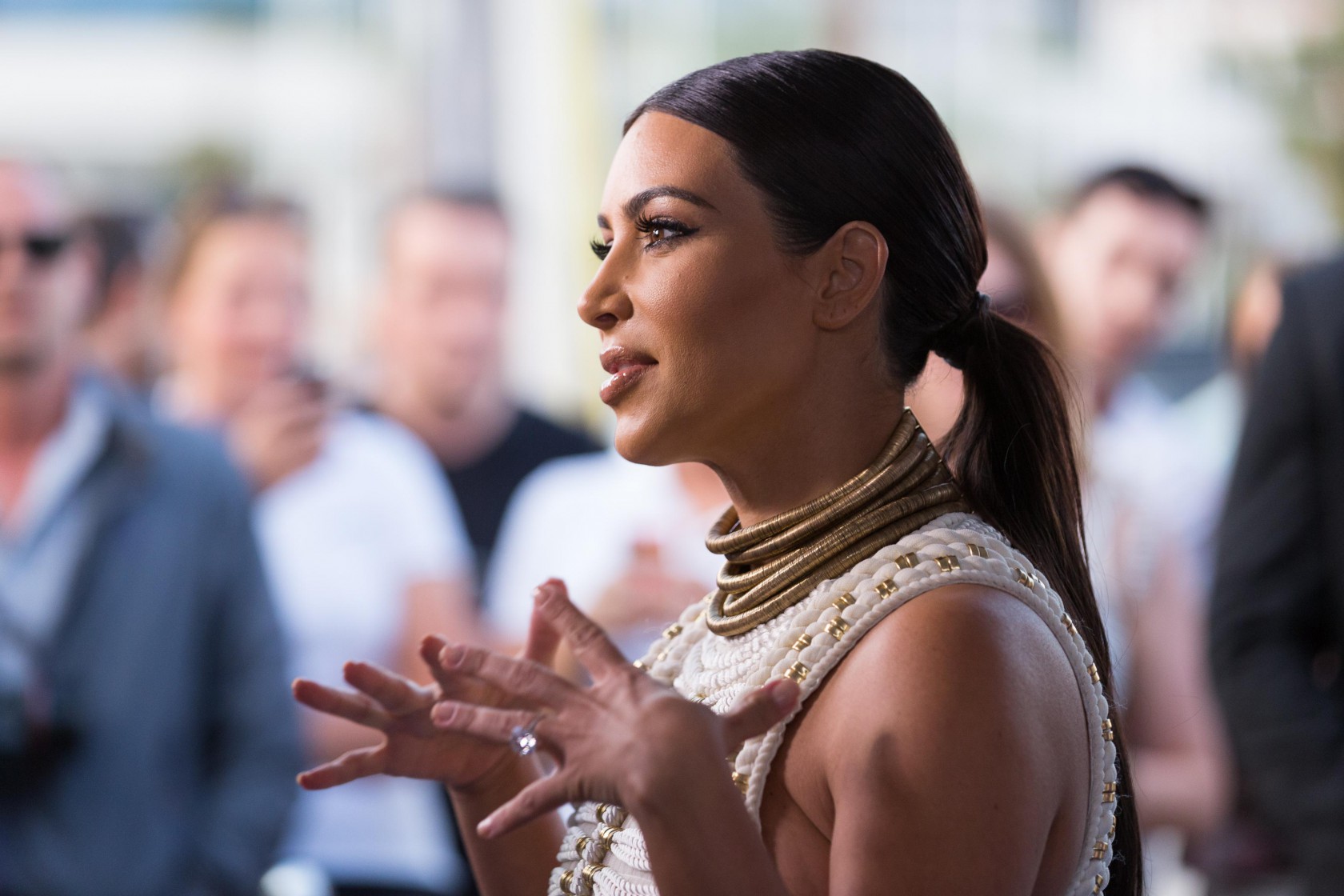 Kim Kardashian At The MailOnline Cannes Party