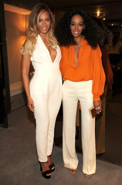 Beyonce and Solange