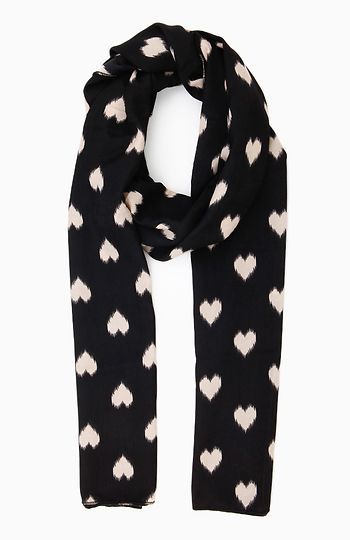 Heart Print Scarf